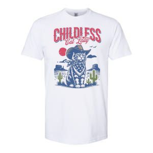 Childless Cat Lady Kamala Harris Cowboy Cat Softstyle CVC T-Shirt