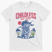 Childless Cat Lady Kamala Harris Cowboy Cat T-Shirt