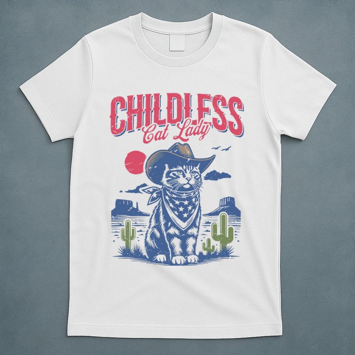 Childless Cat Lady Kamala Harris Cowboy Cat T-Shirt