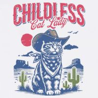 Childless Cat Lady Kamala Harris Cowboy Cat T-Shirt