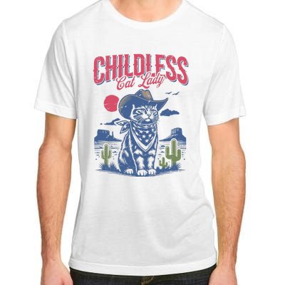 Childless Cat Lady Kamala Harris Cowboy Cat Adult ChromaSoft Performance T-Shirt