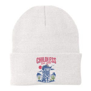 Childless Cat Lady Kamala Harris Cowboy Cat Knit Cap Winter Beanie