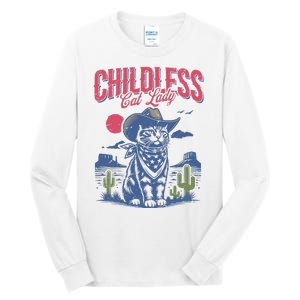 Childless Cat Lady Kamala Harris Cowboy Cat Tall Long Sleeve T-Shirt