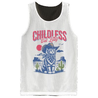 Childless Cat Lady Kamala Harris Cowboy Cat Mesh Reversible Basketball Jersey Tank