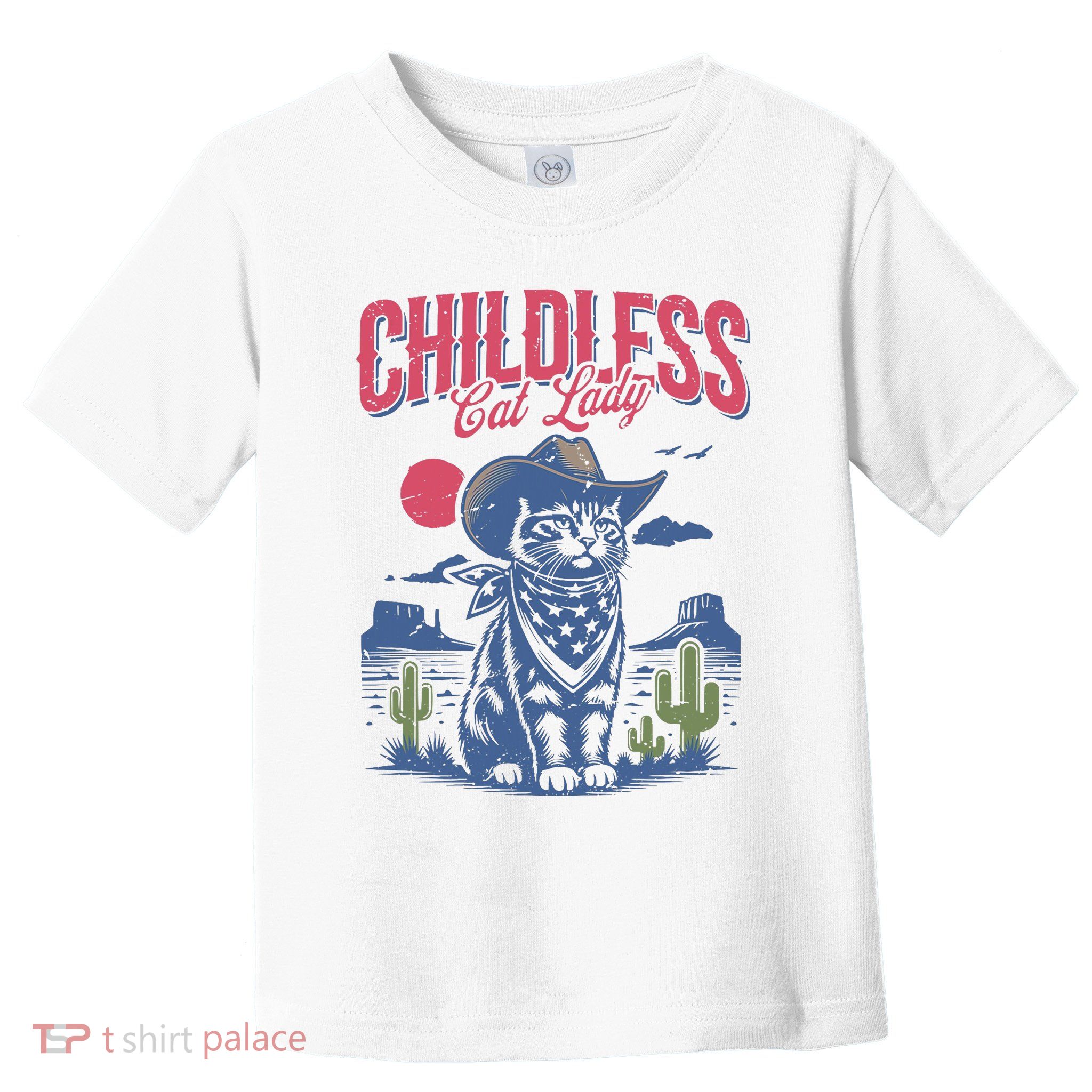 Childless Cat Lady Kamala Harris Cowboy Cat Toddler T-Shirt
