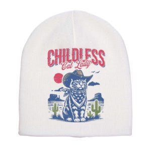 Childless Cat Lady Kamala Harris Cowboy Cat Short Acrylic Beanie