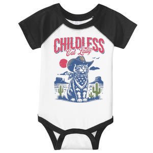 Childless Cat Lady Kamala Harris Cowboy Cat Infant Baby Jersey Bodysuit