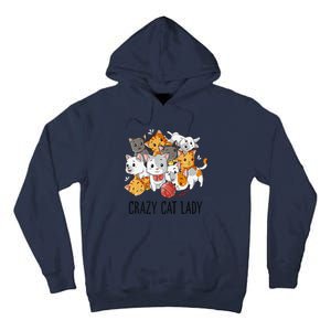 Crazy Cat Lady Funny Women Kitty Kitten Animal Lover Premium Tall Hoodie