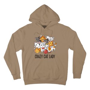 Crazy Cat Lady Funny Women Kitty Kitten Animal Lover Premium Hoodie