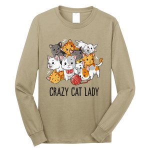 Crazy Cat Lady Funny Women Kitty Kitten Animal Lover Premium Long Sleeve Shirt