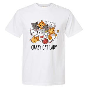 Crazy Cat Lady Funny Women Kitty Kitten Animal Lover Premium Garment-Dyed Heavyweight T-Shirt