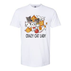 Crazy Cat Lady Funny Women Kitty Kitten Animal Lover Premium Softstyle CVC T-Shirt