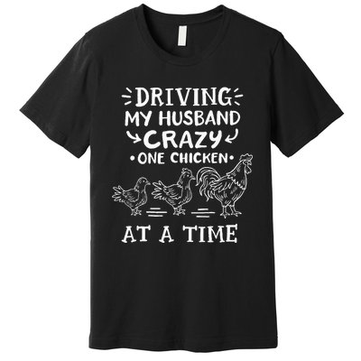 Crazy Chicken Lady Funny Chicken Premium T-Shirt