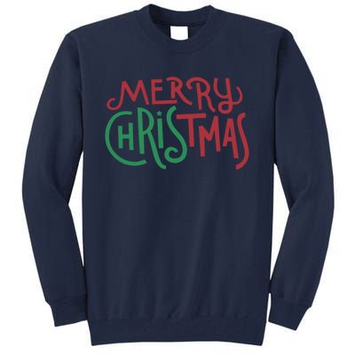 Candy Cane Lane Merry Christmas Long Sleeve Tall Sweatshirt