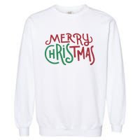 Candy Cane Lane Merry Christmas Long Sleeve Garment-Dyed Sweatshirt