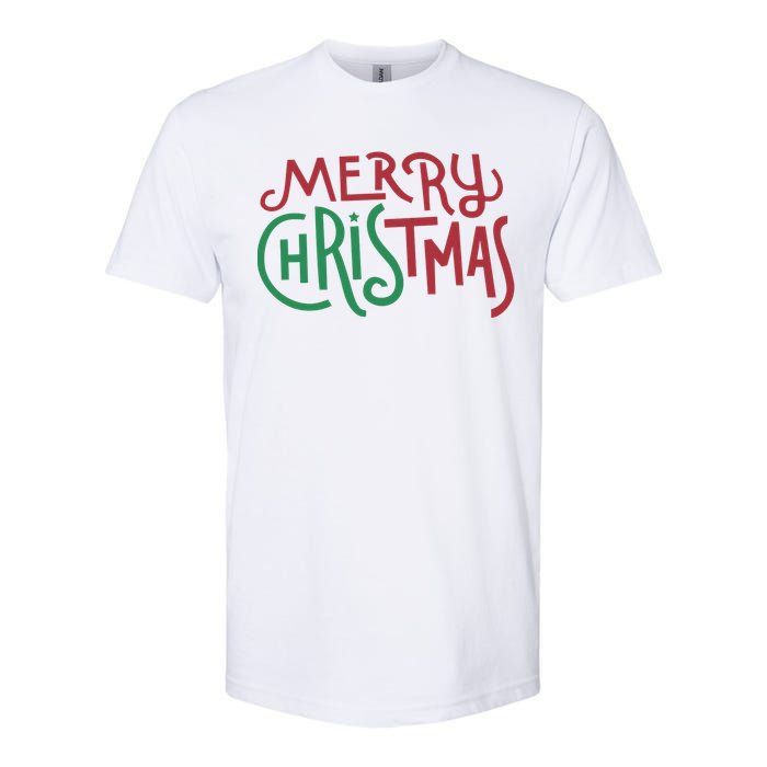 Candy Cane Lane Merry Christmas Long Sleeve Softstyle CVC T-Shirt