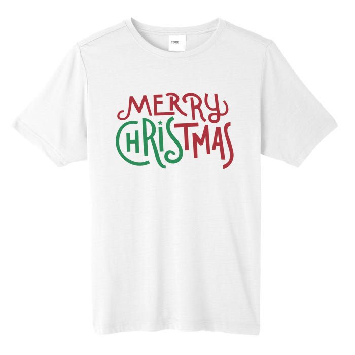 Candy Cane Lane Merry Christmas Long Sleeve Tall Fusion ChromaSoft Performance T-Shirt