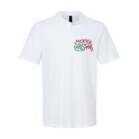 Candy Cane Lane Merry Christmas Long Sleeve Softstyle Adult Sport Polo