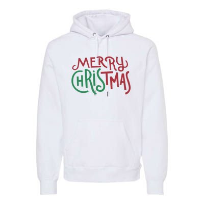 Candy Cane Lane Merry Christmas Long Sleeve Premium Hoodie