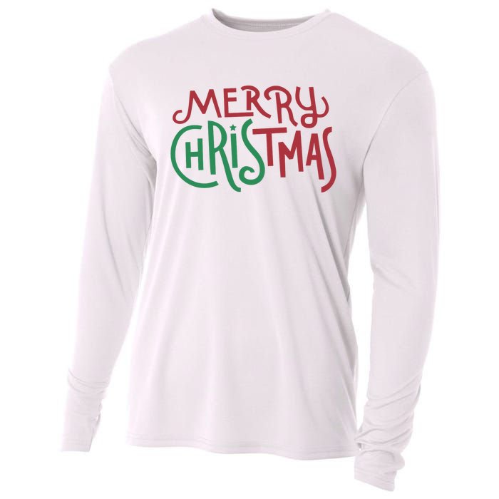 Candy Cane Lane Merry Christmas Long Sleeve Cooling Performance Long Sleeve Crew