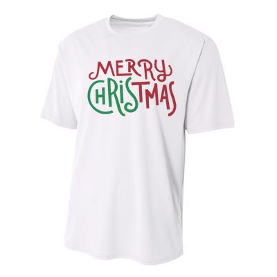 Candy Cane Lane Merry Christmas Long Sleeve Performance Sprint T-Shirt