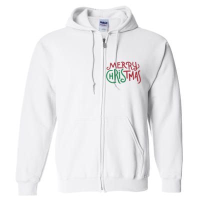 Candy Cane Lane Merry Christmas Long Sleeve Full Zip Hoodie