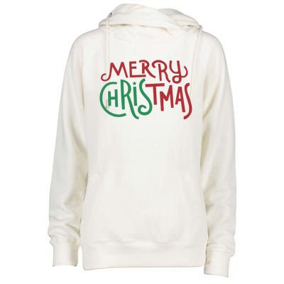 Candy Cane Lane Merry Christmas Womens Funnel Neck Pullover Hood