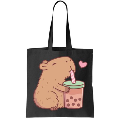 Cute Capybara Loves Bubble Tea Bag