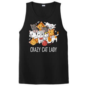 Crazy Cat Lady Funny Women Kitty Kitten Animal Lover PosiCharge Competitor Tank