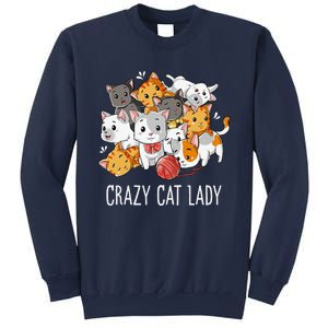 Crazy Cat Lady Funny Women Kitty Kitten Animal Lover Sweatshirt