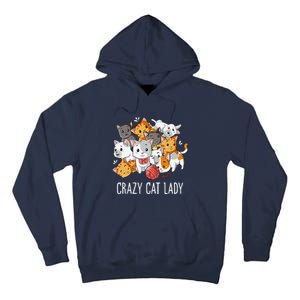 Crazy Cat Lady Funny Women Kitty Kitten Animal Lover Tall Hoodie