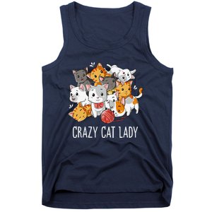 Crazy Cat Lady Funny Women Kitty Kitten Animal Lover Tank Top