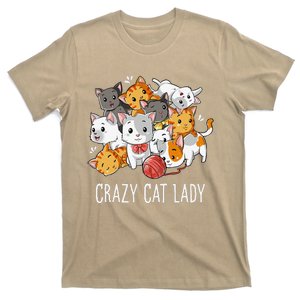 Crazy Cat Lady Funny Women Kitty Kitten Animal Lover T-Shirt