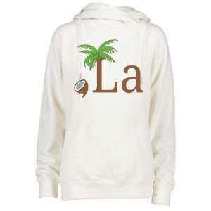 Coconut Comma La Kamala Harris 2024 President Womens Funnel Neck Pullover Hood