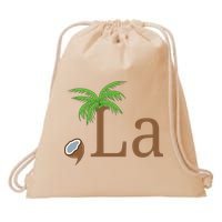 Coconut Comma La Kamala Harris 2024 President Drawstring Bag