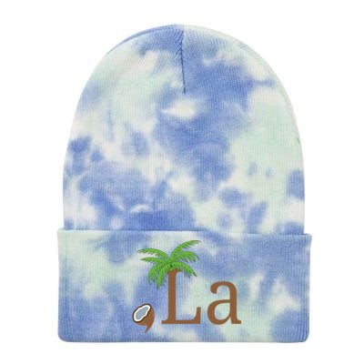 Coconut Comma La Kamala Harris 2024 President Tie Dye 12in Knit Beanie