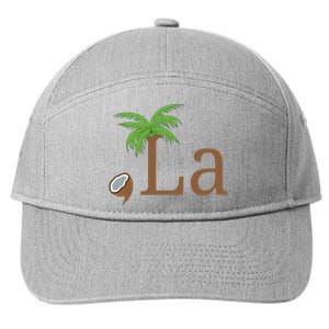 Coconut Comma La Kamala Harris 2024 President 7-Panel Snapback Hat