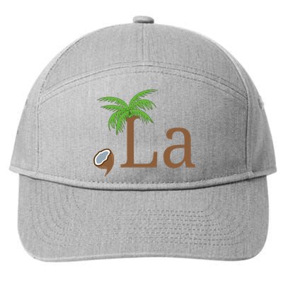 Coconut Comma La Kamala Harris 2024 President 7-Panel Snapback Hat