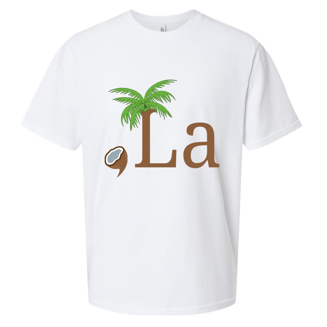 Coconut Comma La Kamala Harris 2024 President Sueded Cloud Jersey T-Shirt