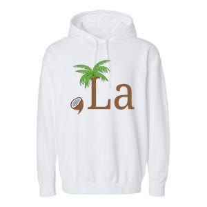 Coconut Comma La Kamala Harris 2024 President Garment-Dyed Fleece Hoodie