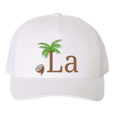 Coconut Comma La Kamala Harris 2024 President Yupoong Adult 5-Panel Trucker Hat