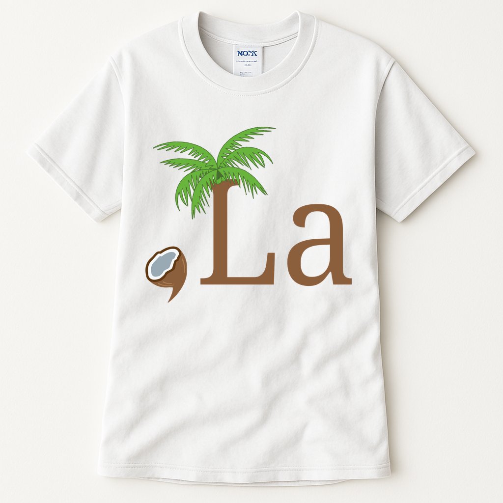 Coconut Comma La Kamala Harris 2024 President Tall T-Shirt