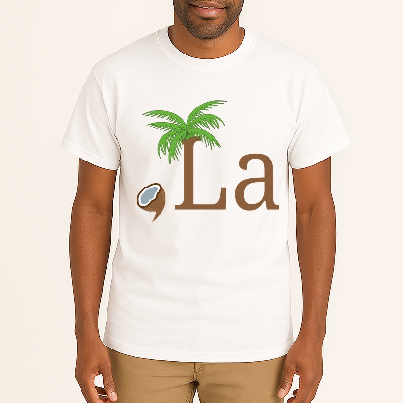 Coconut Comma La Kamala Harris 2024 President Tall T-Shirt