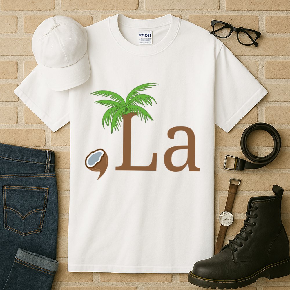 Coconut Comma La Kamala Harris 2024 President Tall T-Shirt