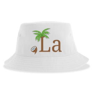 Coconut Comma La Kamala Harris 2024 President Sustainable Bucket Hat