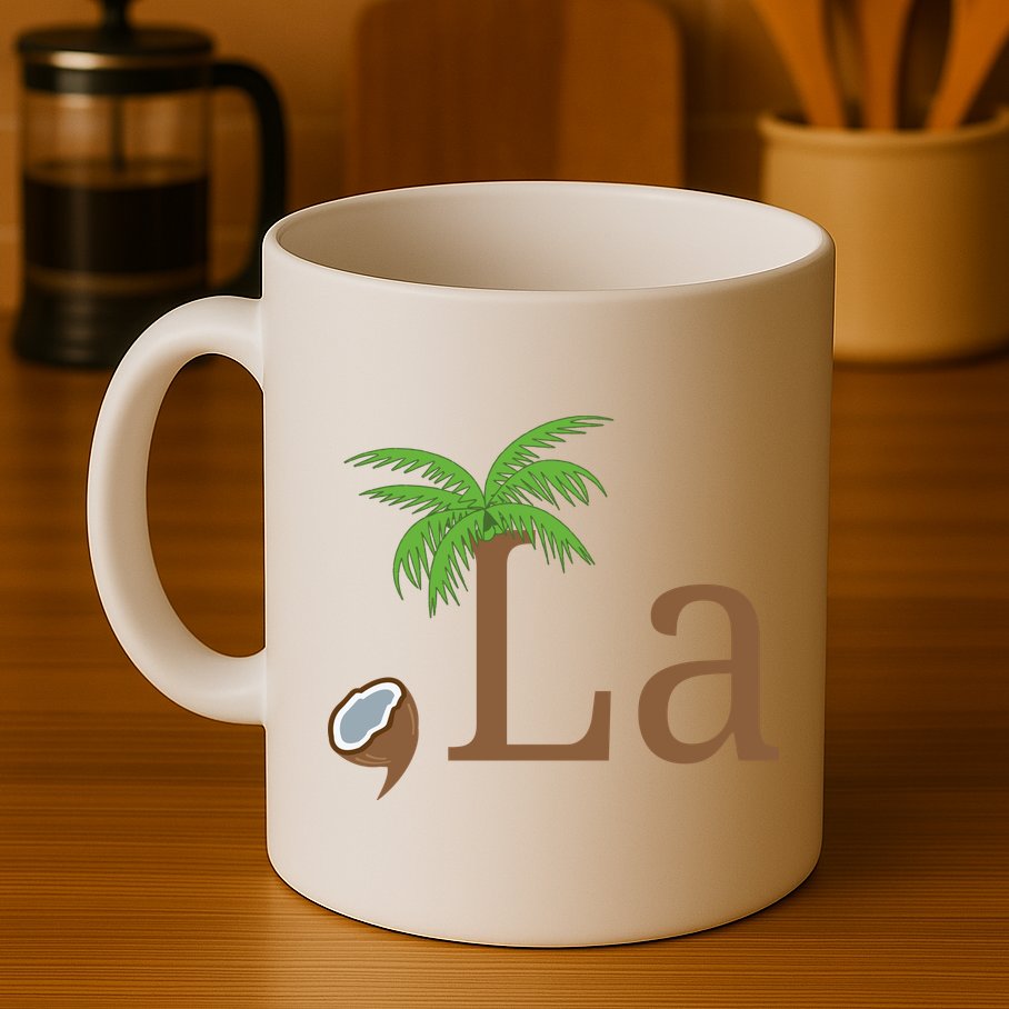 Coconut Comma La Kamala Harris 2024 President Mug