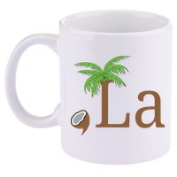 Coconut Comma La Kamala Harris 2024 President 11oz C Handle Ceramic Mug