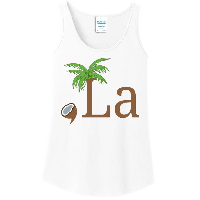 Coconut Comma La Kamala Harris 2024 President Ladies Essential Tank