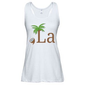 Coconut Comma La Kamala Harris 2024 President Ladies Essential Flowy Tank