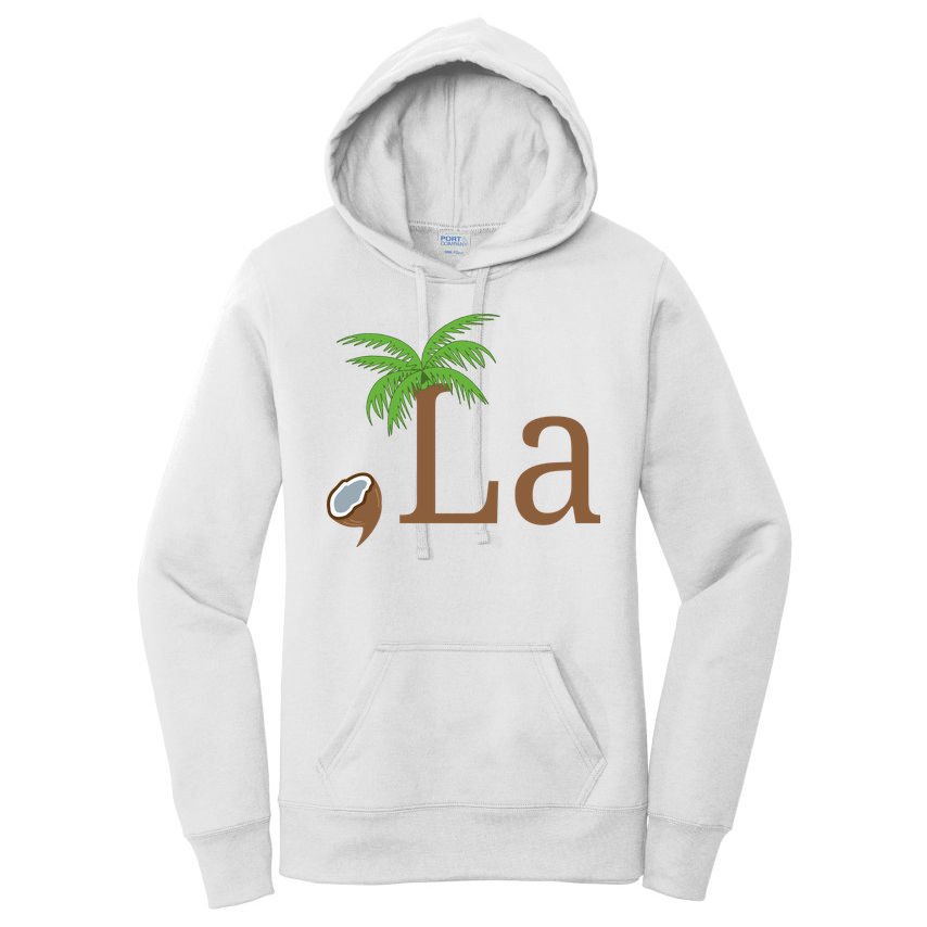 Coconut Comma La Kamala Harris 2024 President Women's Pullover Hoodie